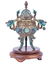 CHINESE GILT SILVER & ENAMEL CENSER