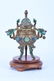CHINESE GILT SILVER & ENAMEL CENSER - 2