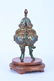 CHINESE GILT SILVER & ENAMEL CENSER - 3
