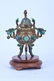 CHINESE GILT SILVER & ENAMEL CENSER - 4