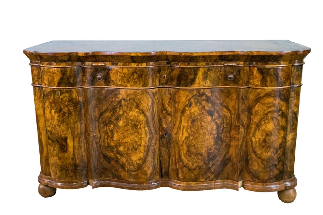 BIEDERMEIER BURLWOOD COMMODE (1 of 10)