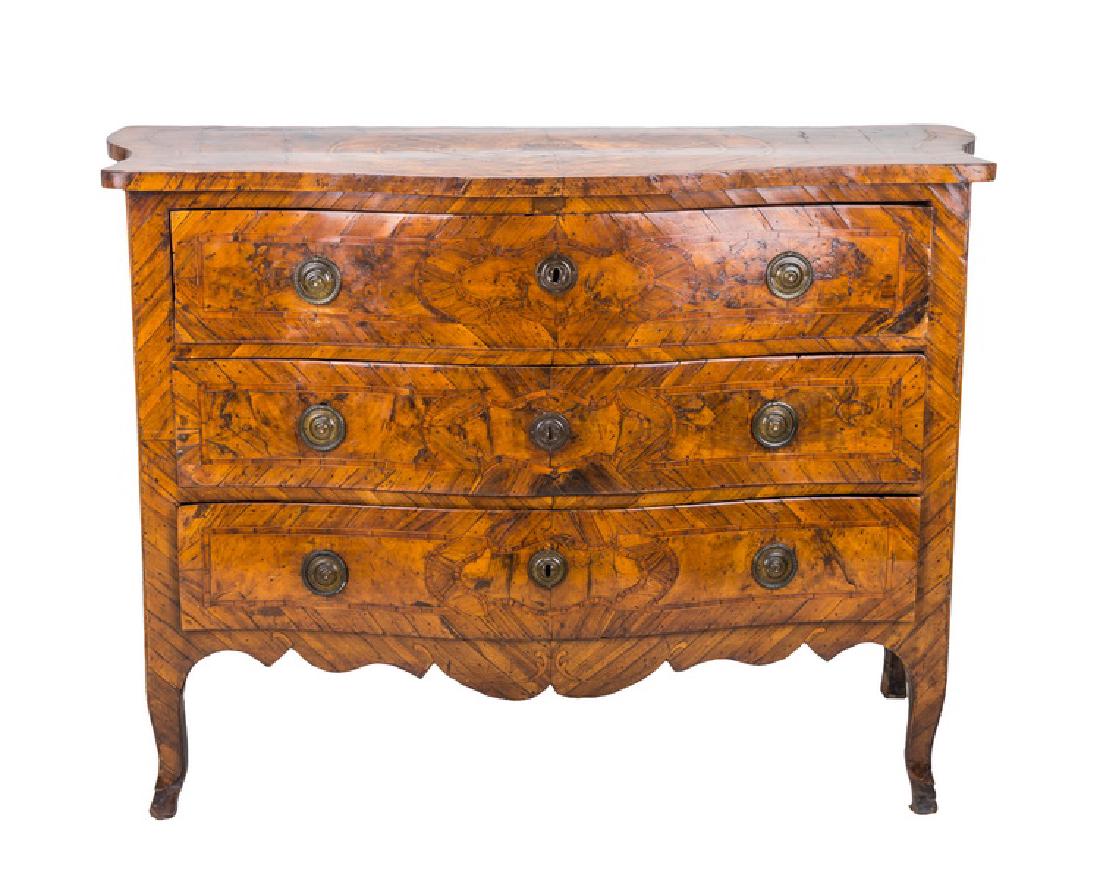 ITALIAN INLAID WALNUT COMMODE (1 of 11)