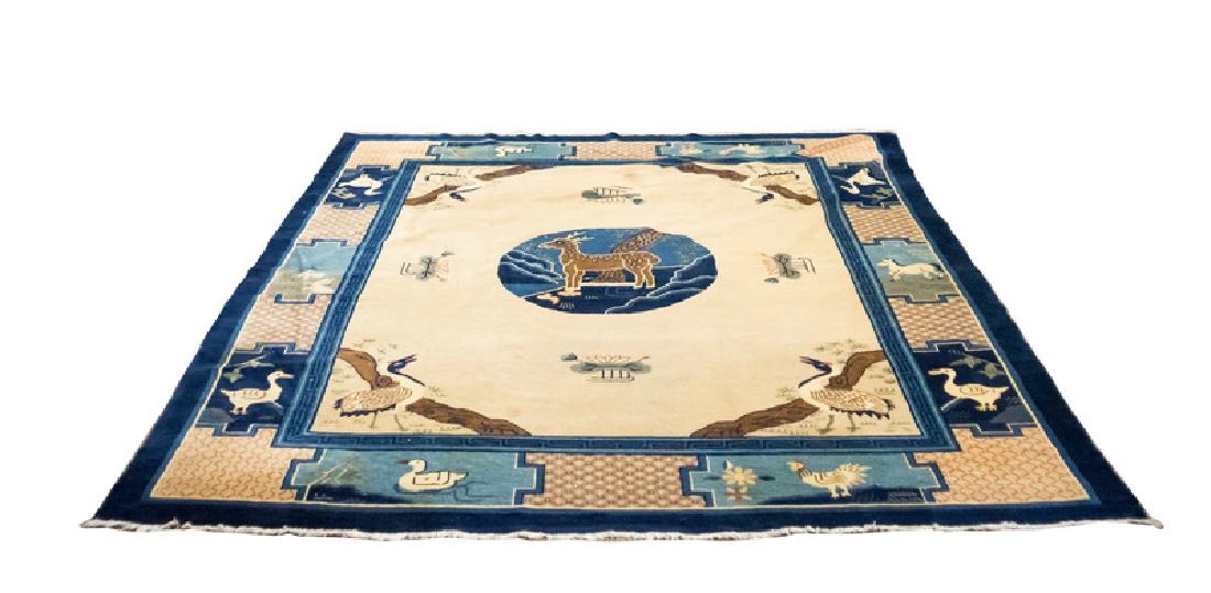 CHINESE ART DECO "ANIMAL" CARPET (1 of 5)