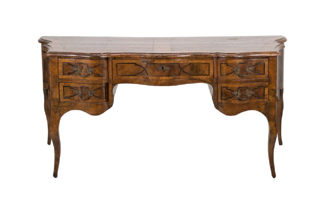ITALIAN INLAID WALNUT BUREAU PLAT (1 of 7)