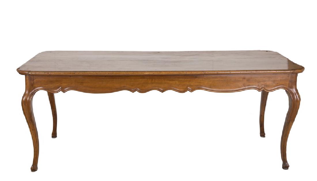 FRENCH PROVINCIAL WALNUT FARM TABLE (1 of 5)