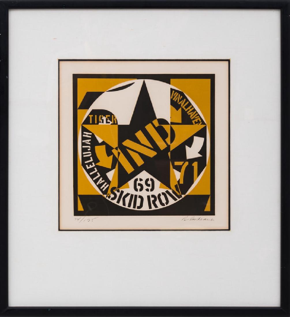 ROBERT INDIANA: "SKID ROW" (1 of 5)