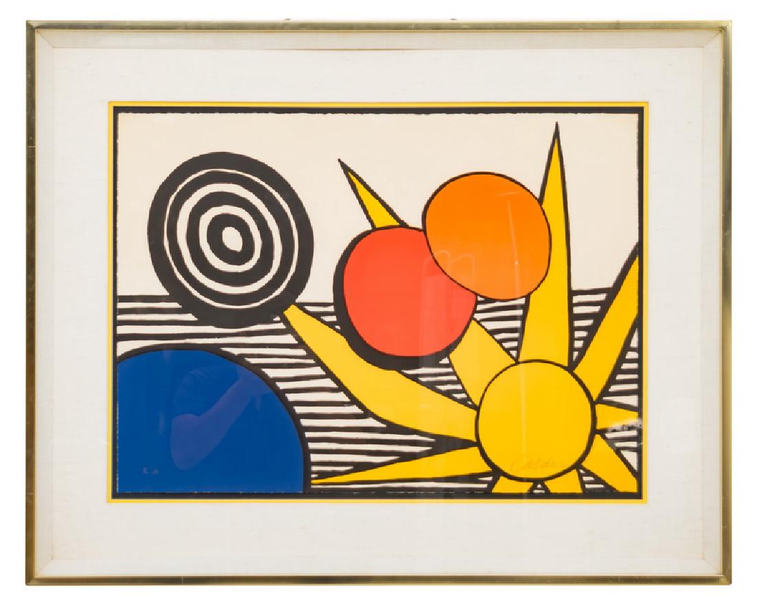 ALEXANDER CALDER: "UNTITLED (SUN WITH PLANETS)" (1 of 8)