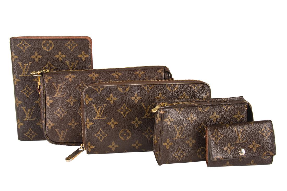FIVE LOUIS VUITTON 'MONOGRAM' ACCESSORIES (1 of 10)