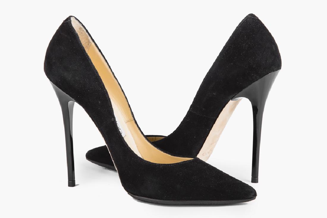 PAIR OF BLACK JIMMY CHOO PUMPS (1 of 7)