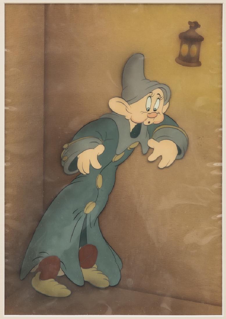 SNOW WHITE & THE SEVEN DWARFS PRODUCTION CEL: 'DOPEY & (1 of 10)