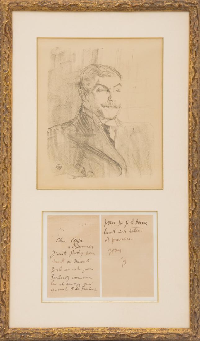 HENRI DE TOULOUSE-LAUTREC: "PORTRAIT OF LUCIEN GUITRY" (1 of 11)