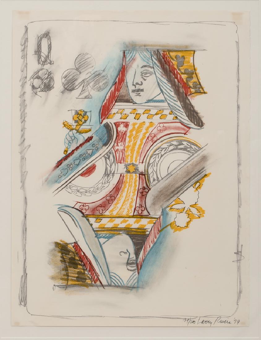 LARRY RIVERS: "QUEEN OF CLUBS" (1 of 8)