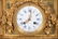 FRENCH BRONZE & GILT BRONZE FIGURAL MANTLE CLOCK - 3