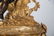 FRENCH BRONZE & GILT BRONZE FIGURAL MANTLE CLOCK - 5