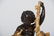 FRENCH BRONZE & GILT BRONZE FIGURAL MANTLE CLOCK - 7