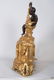 FRENCH BRONZE & GILT BRONZE FIGURAL MANTLE CLOCK - 8