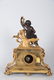 FRENCH BRONZE & GILT BRONZE FIGURAL MANTLE CLOCK - 9