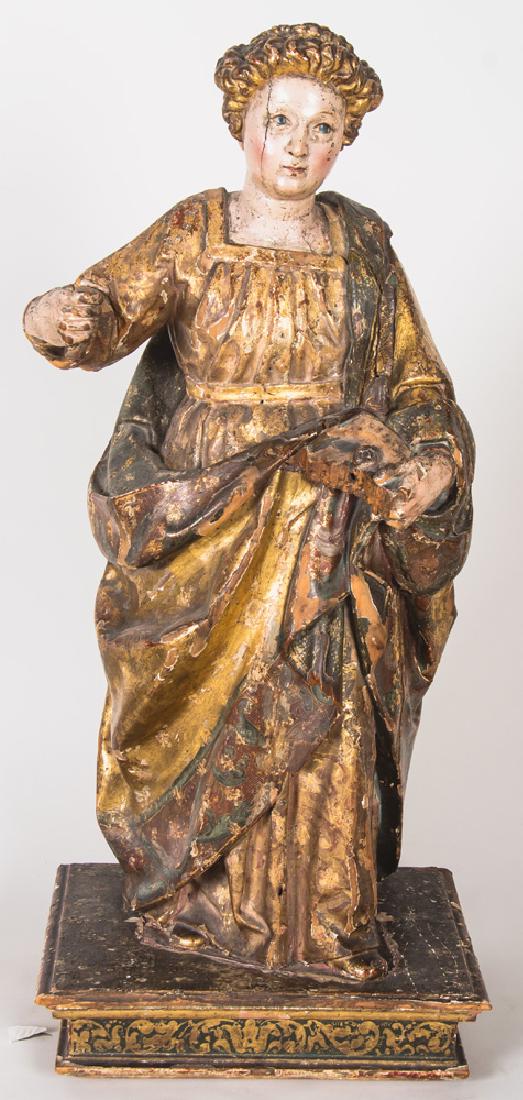 CONTINENTAL CARVED & POLYCHROME SANTO (1 of 9)