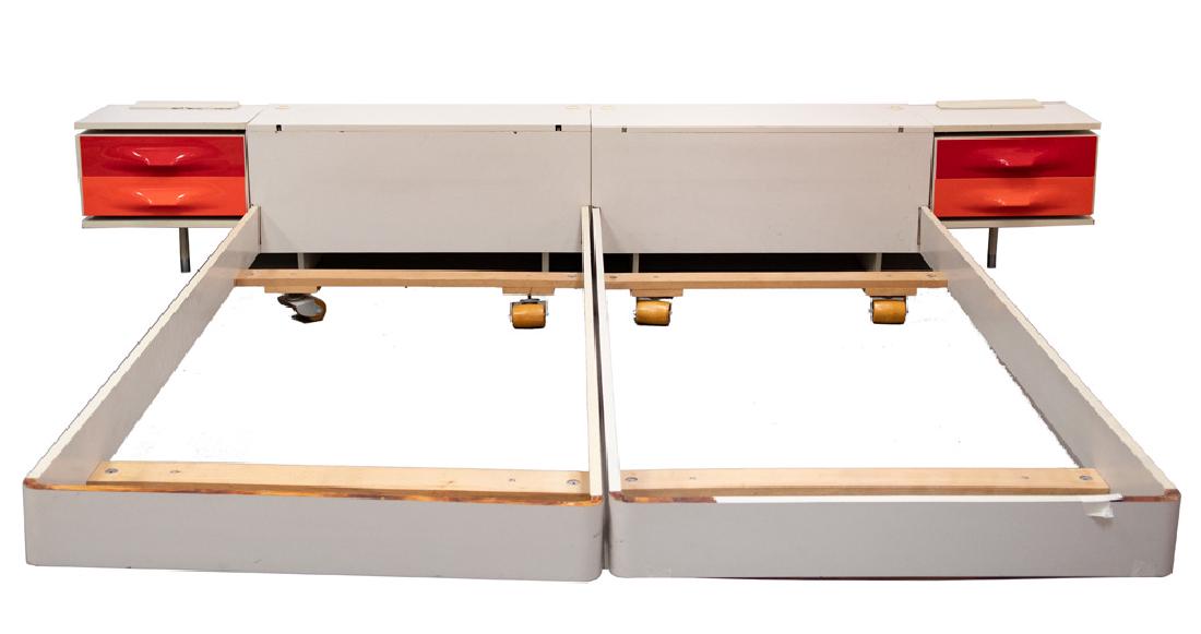 RAYMOND LOEWY DF 2000 KING SIZE HEADBOARD UNIT (1 of 6)