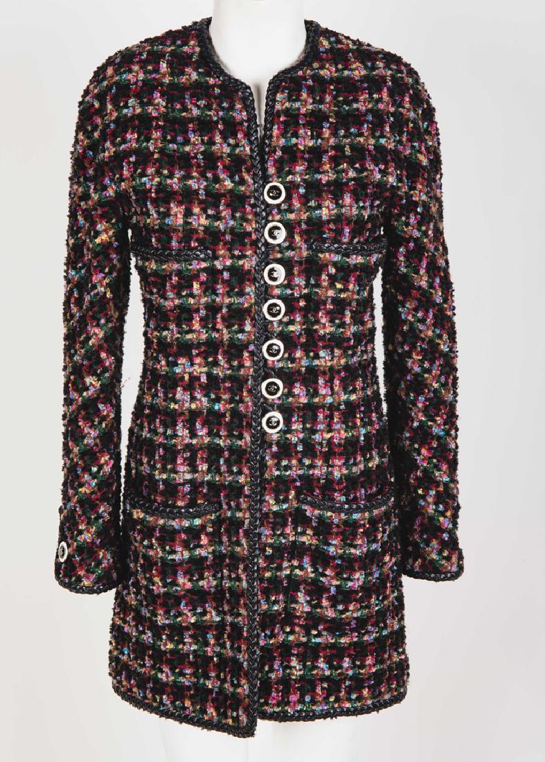 CHANEL WOOD BLEND, BRAIDED LEATHER, & GOLD TRIM 3/4 (1 of 11)