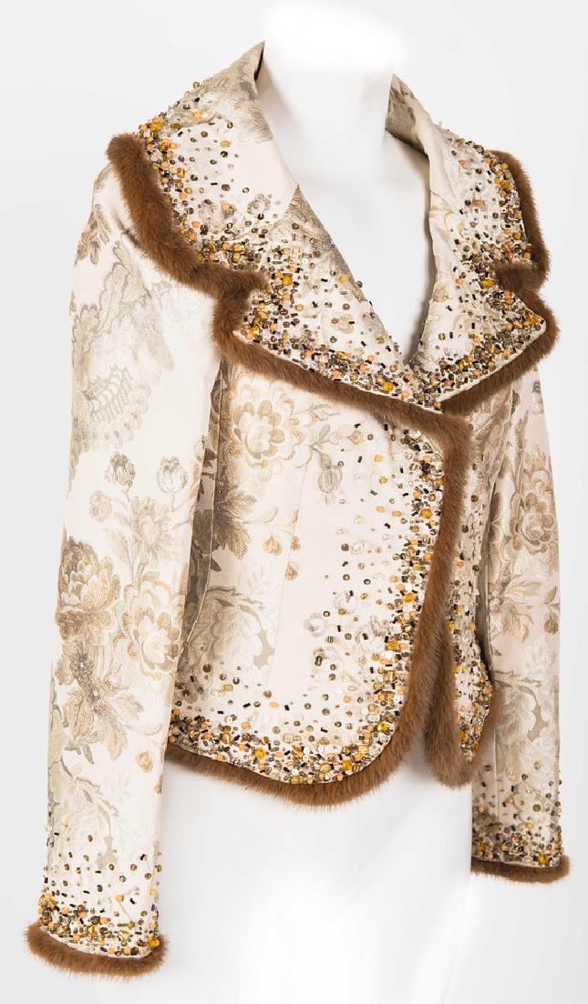 ESCADA BEADED, EMBROIDERED & FUR LINED JACKET (1 of 10)