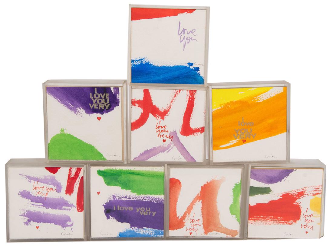 GROUP OF SISTER MARY CORITA KENT "I LOVE YOU" (1 of 15)