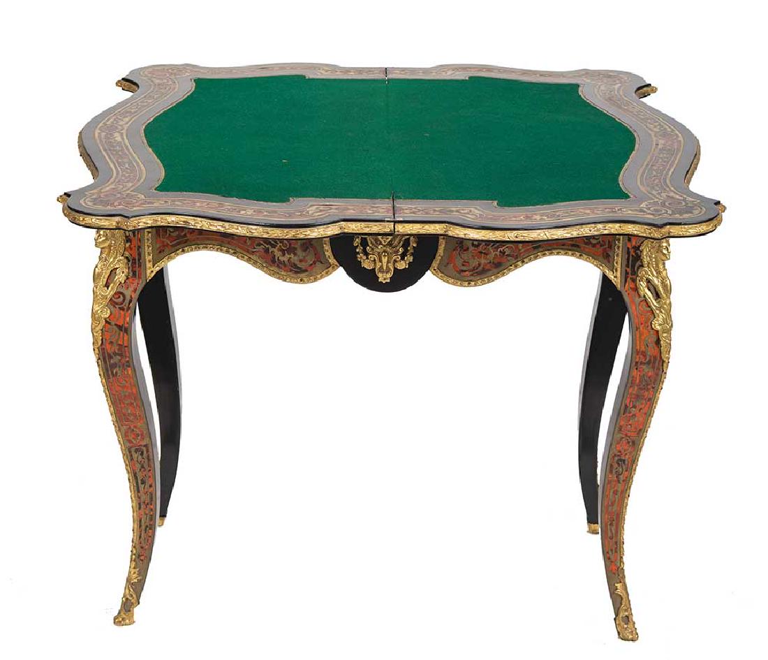 NAPOLEON III BOULE & ORMOLU GAMES TABLE (1 of 16)