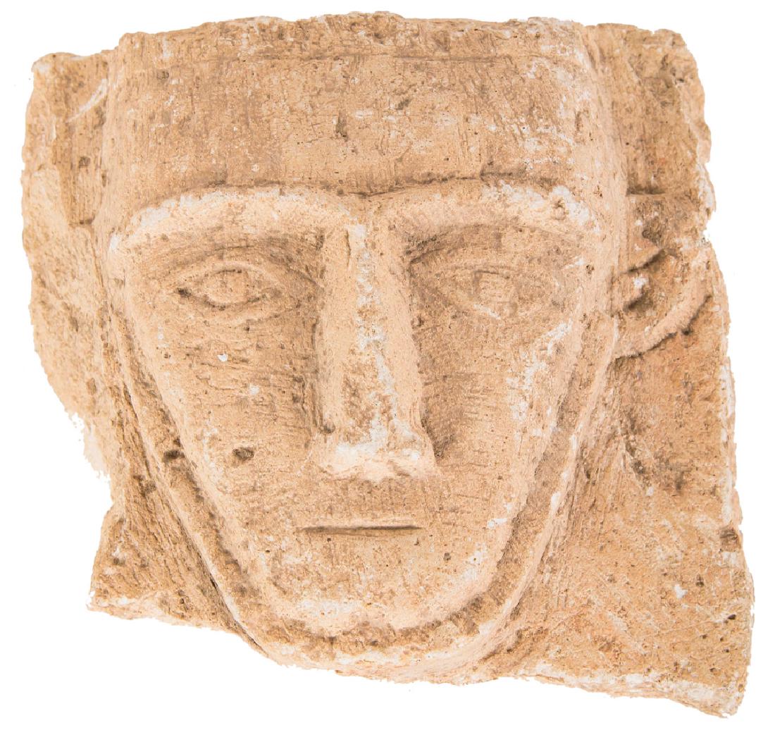 ARCHAIC-STYLE STONE TEMPLE CARVING (1 of 7)