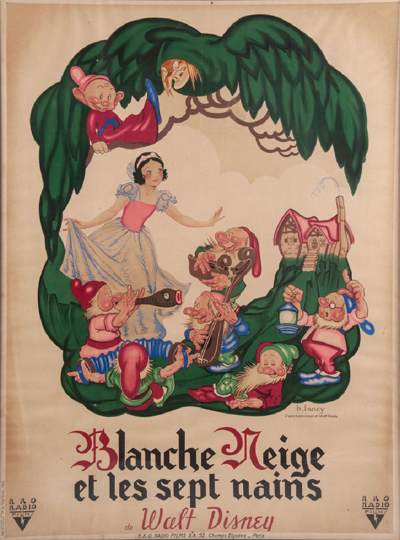FRENCH "WALT DISNEY'S 'SNOW WHITE'" POSTER (1 of 20)