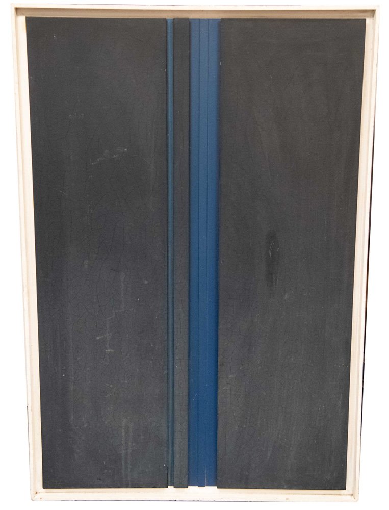 NASSOS DAPHNIS: "UNTITLED (BLACK & BLUE ABSTRACT)" (1 of 9)