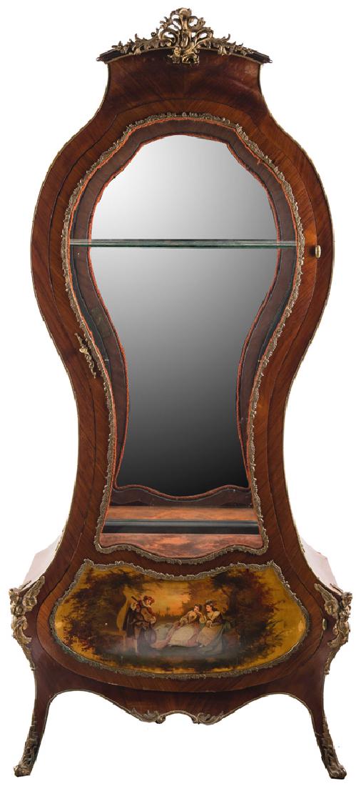 FRENCH 'VERNIS MARTIN' VITRINE CABINET (1 of 10)