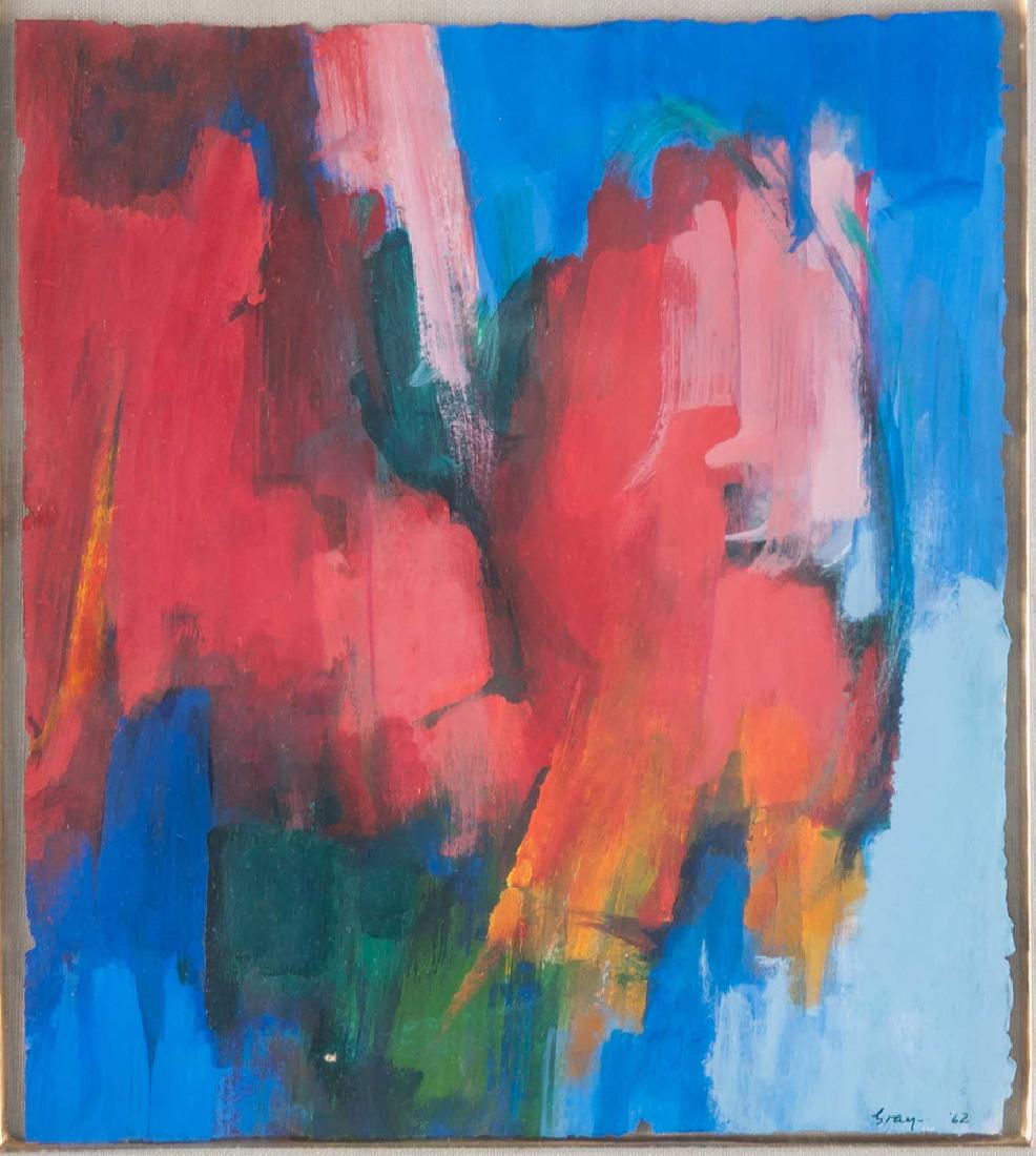 CLEVE GRAY: "ABSTRACTION": circa 1962 gouache on paper signed and dated Provenance: Philadelphia Museum of Art: Emily McFadden Staempfli Collection, May 1969 Sotheby's Sale 4323M [Lot 7] Property from the Collection of John M.