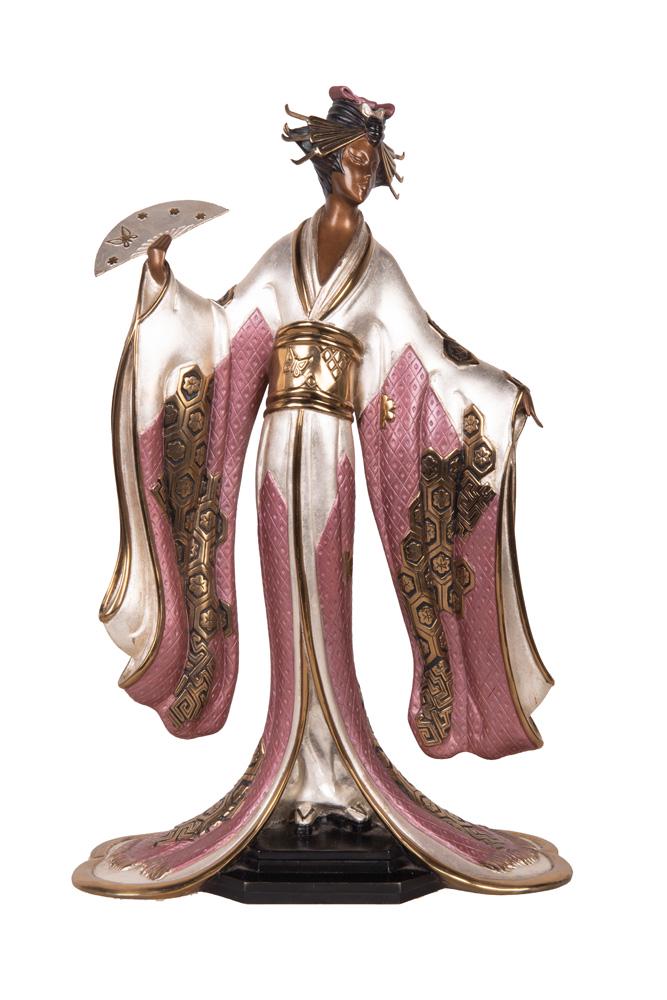 ERTE: "MADAME BUTTERFLY": circa 1989 bronze inscribed and numbered in casting 18 1/4 inches high