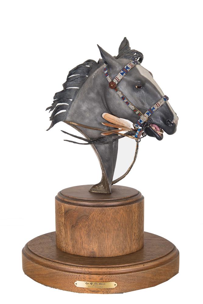 DAVE MCGARY: "EYE OF THE STORM": circa 1992 bronze signed, dated, and number 48/75 10 inches high