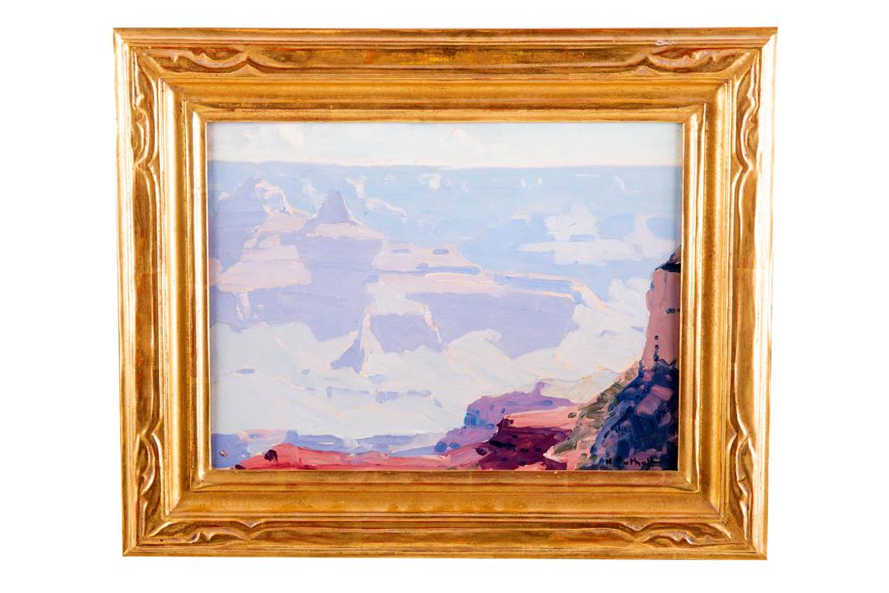 HANSON DUVALL PUTHUFF: "STUDY OF GRAND CANYON": oil on board signed lower right Provenance: The Estate of Thomas Otten Paine 12 x 16 inches