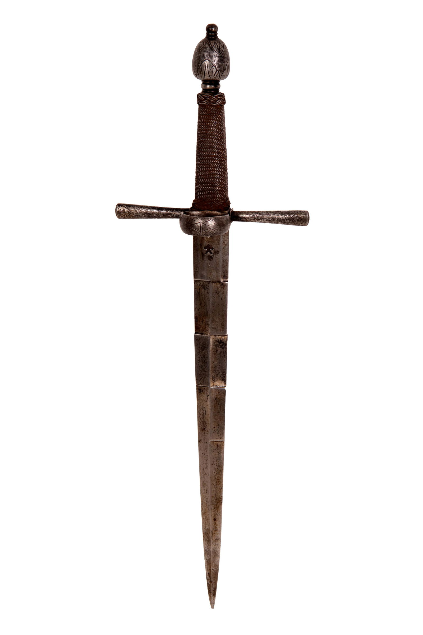 FINE CROSS HATCHED MAIN GAUCHE DAGGER: The lot is being sold by a Chapter 7 Trustee on behalf of a Chapter 7 bankruptcy estate. As a result Abell shall submit to the Trustee an Auction Report which must include: (1) the date and sale of th