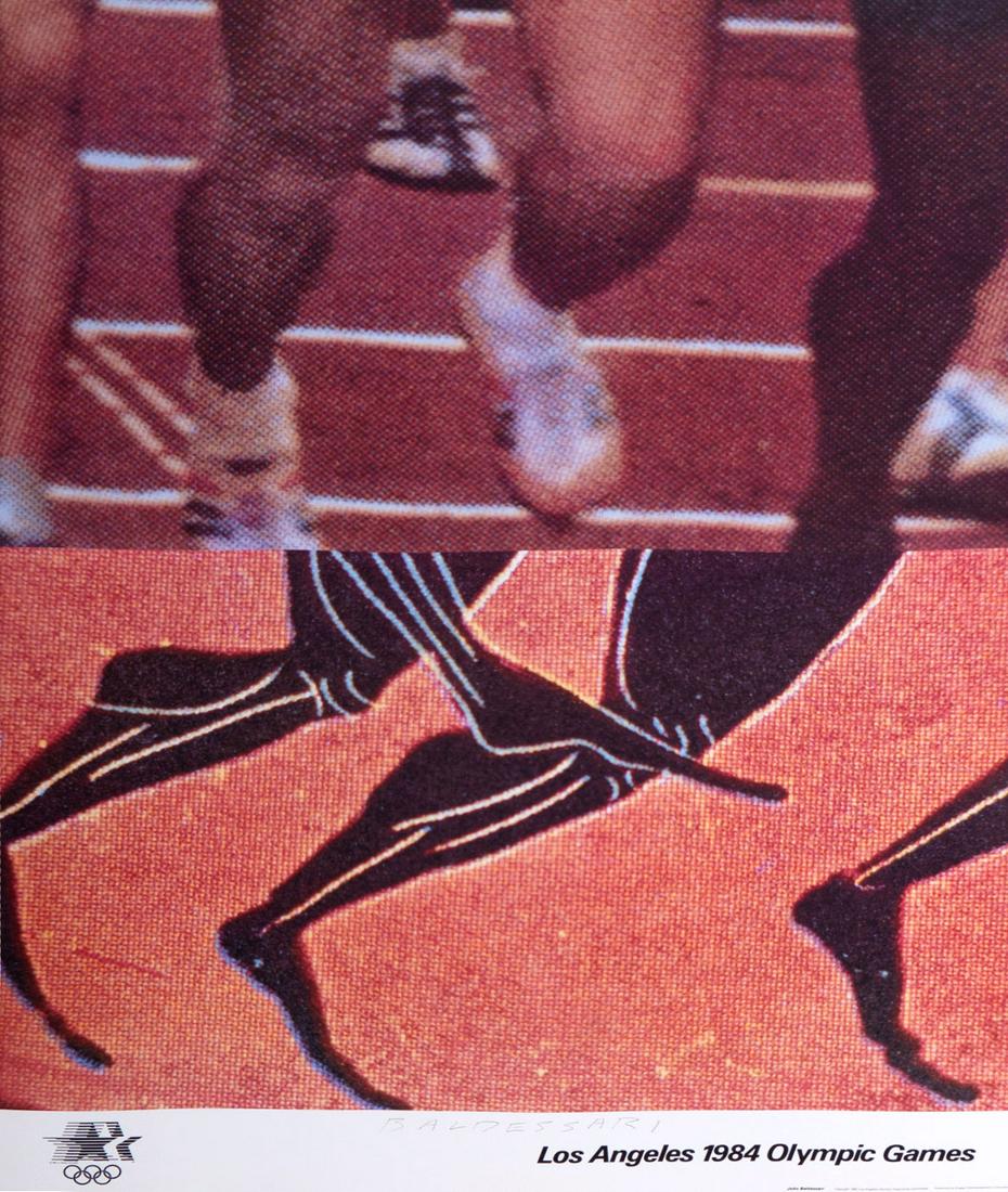 JOHN BALDESSARI: "1984 LOS ANGELES OLYMPIC GAMES": Signed Limited Edition Print: From the Edition of 750 Offset lithography in colors, 1984 signed in pencil. Published by Knapp Communications Corporation Condition: unframed 36 x 24 inches