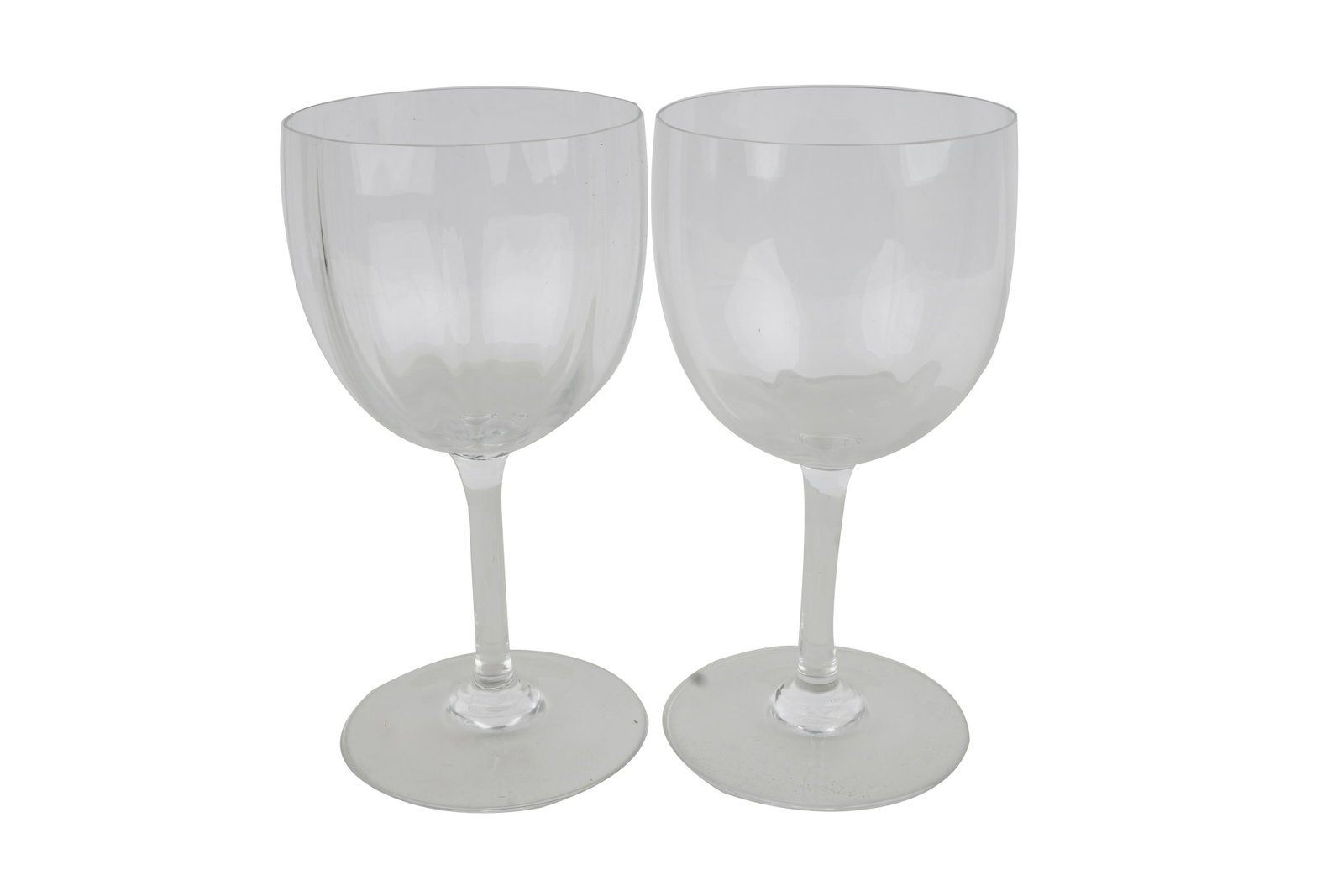TWELVE BACCARAT WINE GLASSES: Provenance: The Estate of Judith Sterling Morse Plunkett 7 inches high