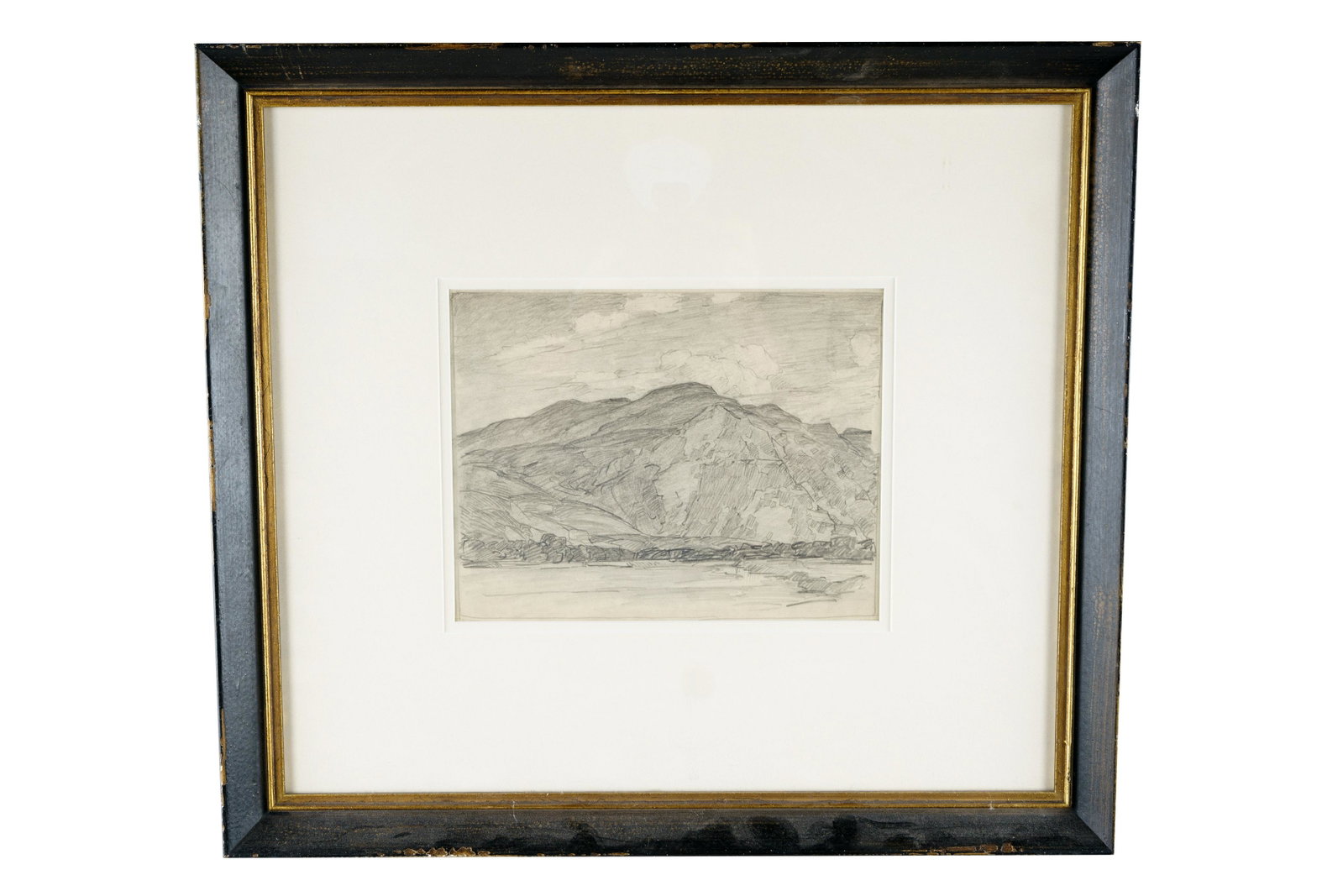 EDGAR PAYNE: "HILLS IN CALIFORNIA": pencil on paper with label verso stating "an original drawing by Edgar Payne from the artist's estate" illustrated in "The Drawing of Edgar Payne," p. 13 Provenance: The Estate of DeWitt McCall III De