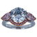 18 KARAT GOLD, PLATINUM, & FANCY NATURAL GRAY-BLUE &