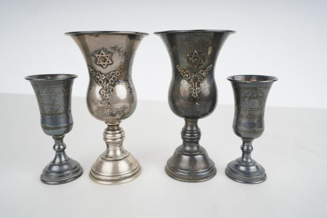 FOUR SILVER KIDDUSH CUPS (1 of 13)