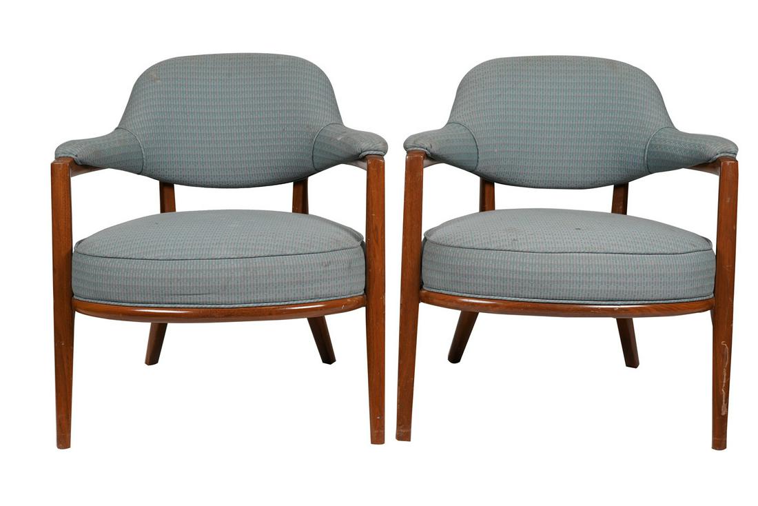 FOUR MODERN BARREL BACK ARMCHAIRS (1 of 11)