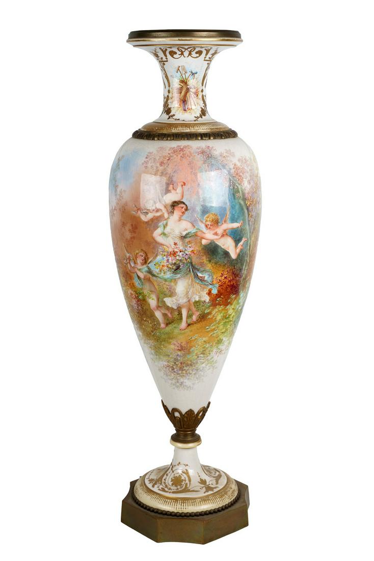 SEVRES PORCELAIN VASE (1 of 11)