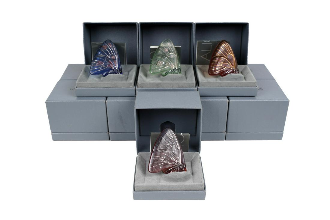 TWELVE LALIQUE BUTTERFLIES (1 of 9)