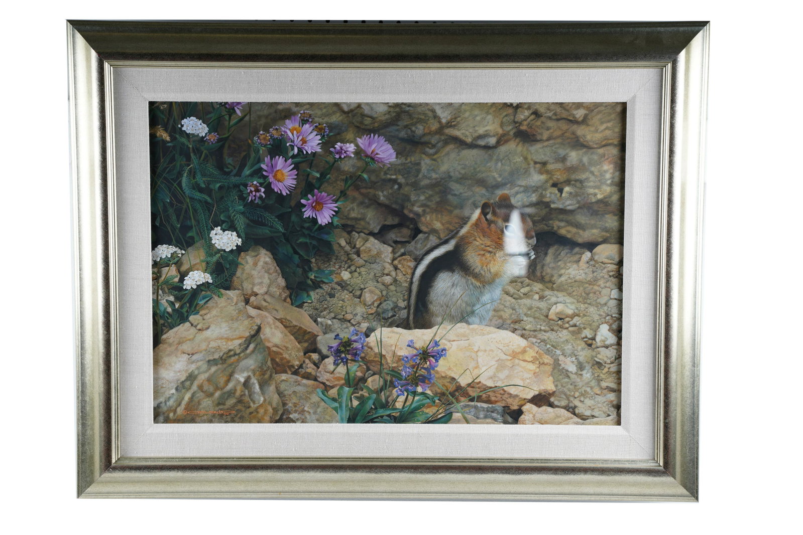 CARL BRENDERS: "TRAIL MIX": watercolor & gouache on board signed lower left Provenance: The Douglas & Eunice Goodan Living Trust Jackson Hole Art Auction: September 15, 2007 [Lot 45] 18 3/4 x 26 1/2 inches