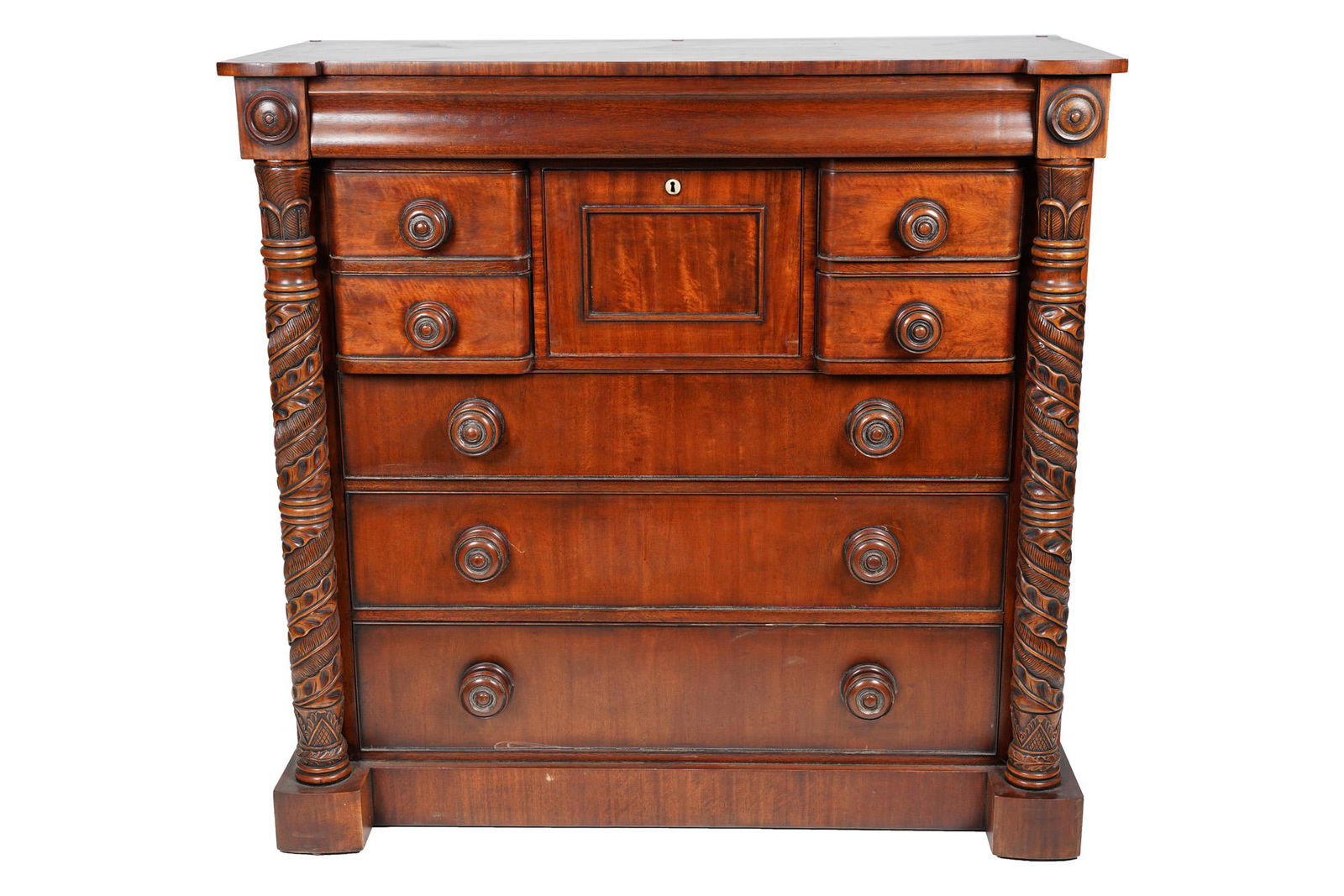RALPH LAUREN AMERICAN EMPIRE STYLE MAHOGANY CHEST OF (1 of 12)