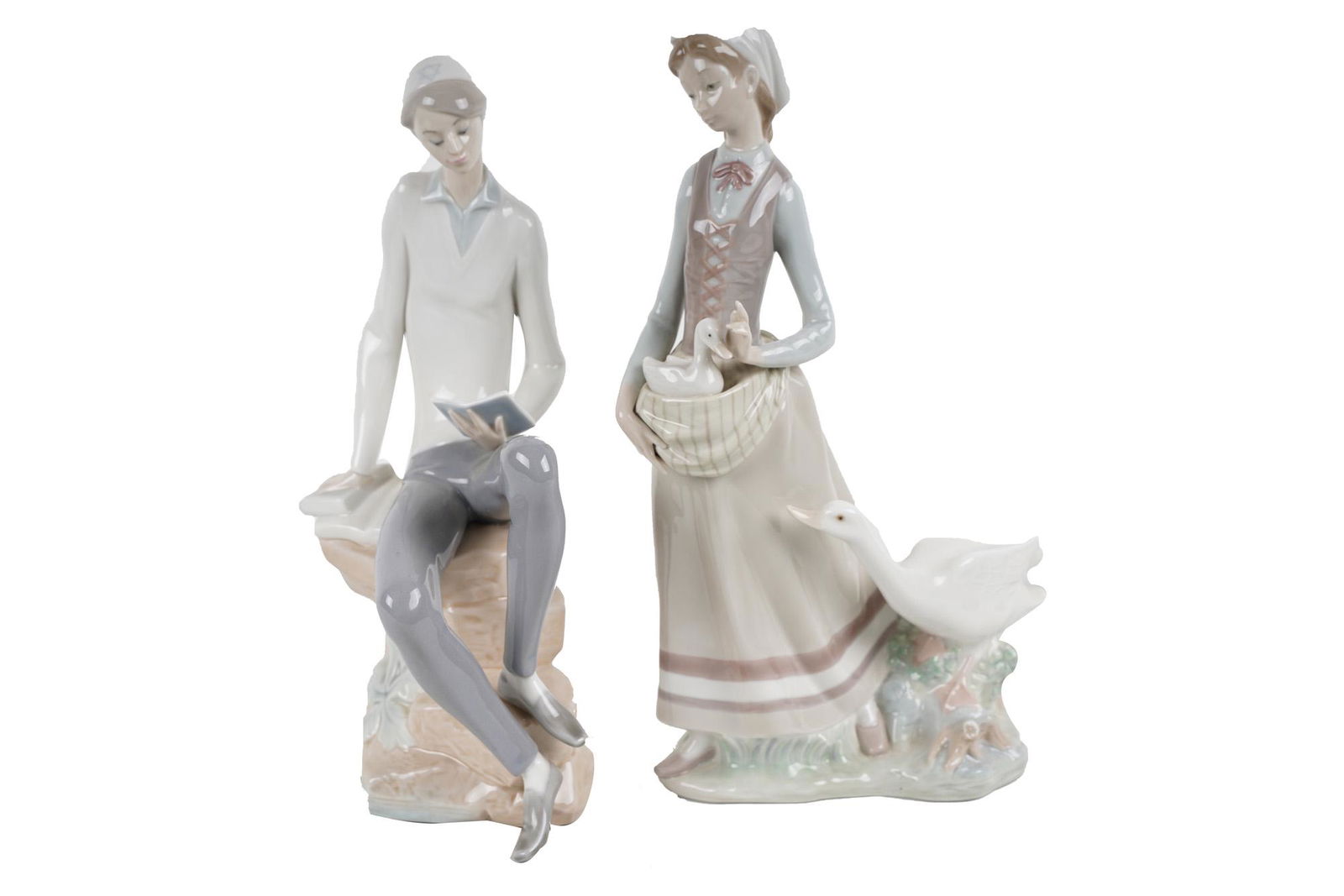 TWO LLADRO FIGURINES (1 of 10)