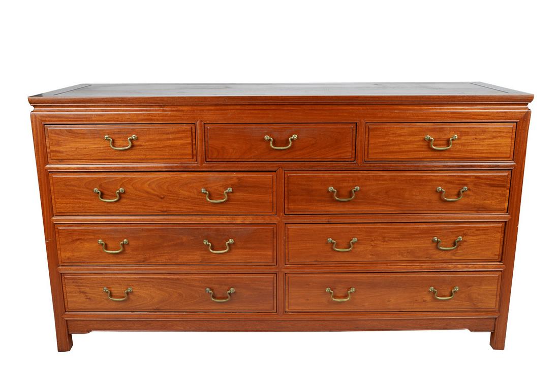 CHINESE CARVED HARDWOOD SIDEBOARD (1 of 11)