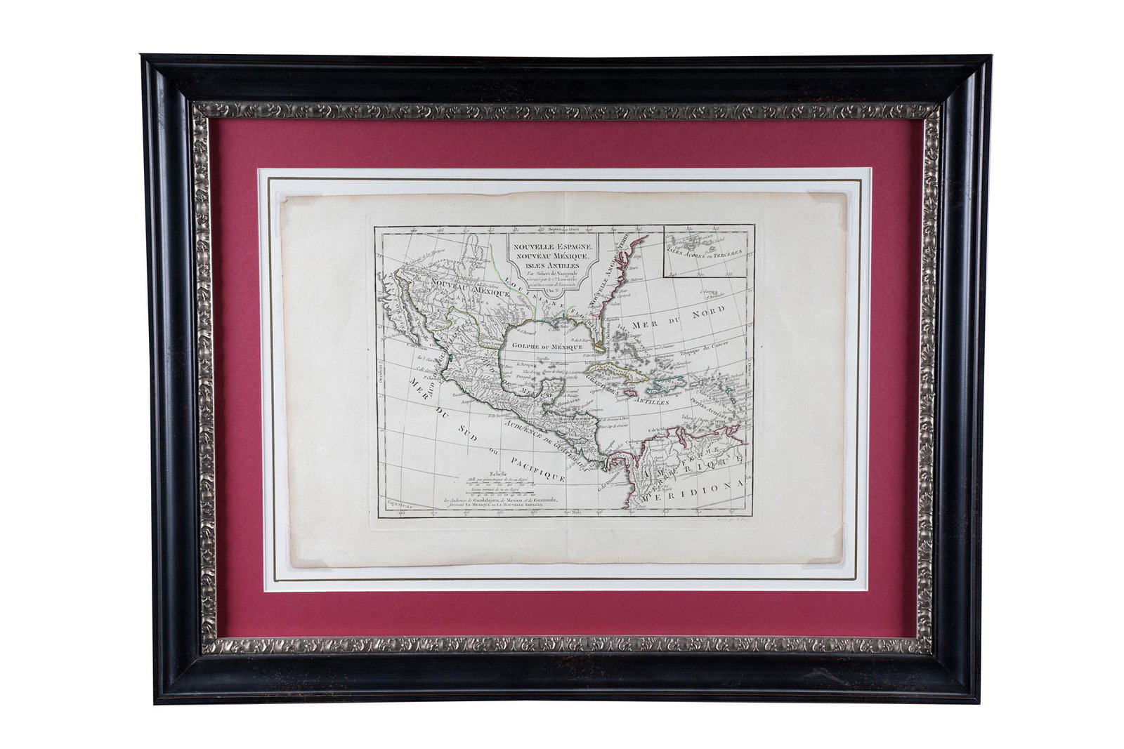 FRAMED MAP OF MEXICO & CENTRAL AMERICA (1 of 12)