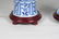 PAIR OF CHINESE BLUE & WHITE PORCELAIN URN FORM TABLE - 11